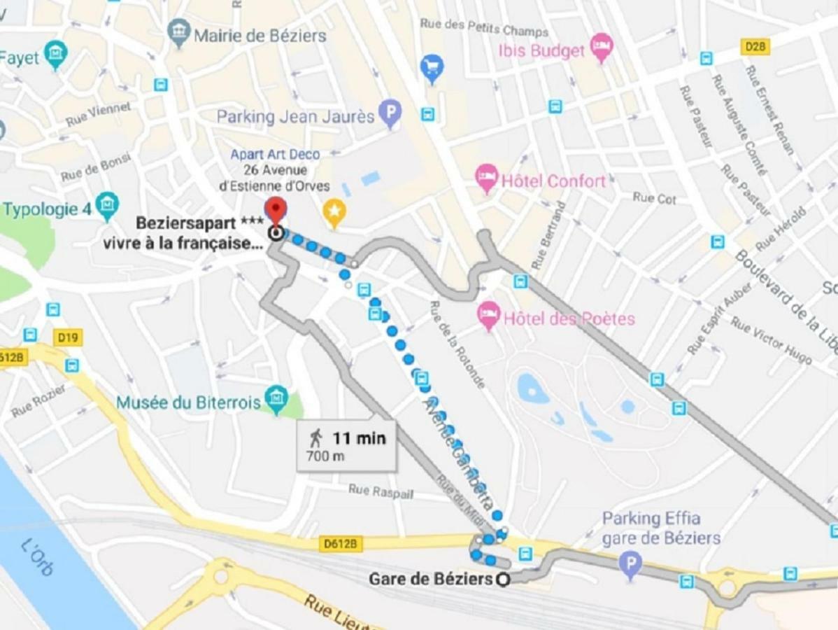 Beziers Apart Art Deco Eksteriør billede